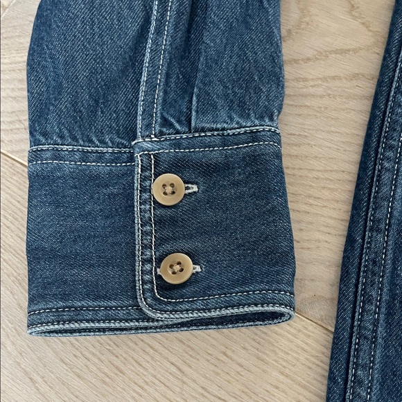 MADEWELL Denim Oversized Mini Shirtdress, Size Medium - Picture 10 of 16